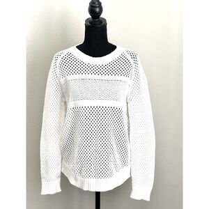 prAna‎ Women's Longsleeve White Sweater Size (M) Womens White Pullover Sweater